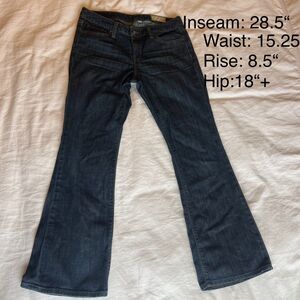 GAP Flare Jeans Women’s sz 8C Curvy Stretch Dark Wash Vintage Y2K  Low-Mid Rise